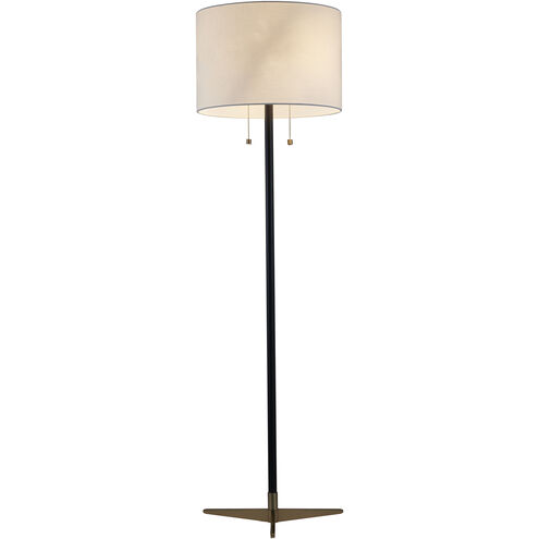 Canada 60.5 inch 100.00 watt Antique Brass/Black Floor Lamp Portable Light